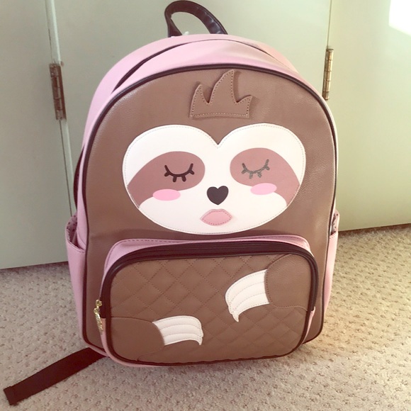 pink sloth backpack